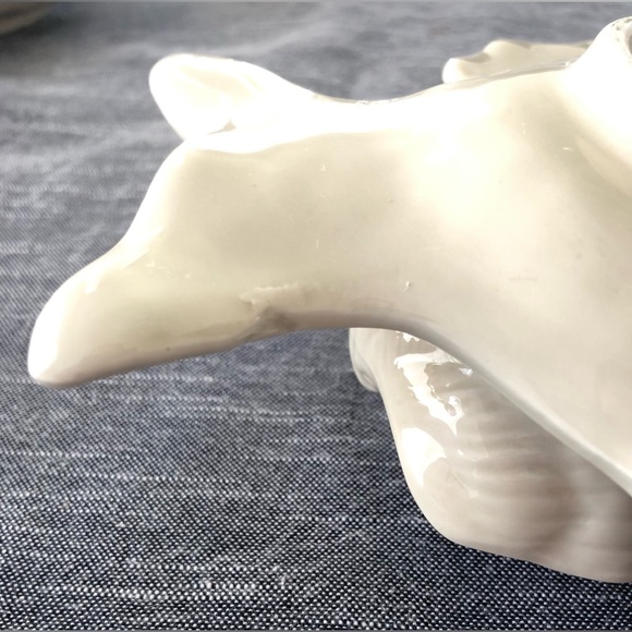 4 Fitz and Floyd Fish Individual Shrimp/Seafood Cocktail With Dip Plates - Picture 15 of 16